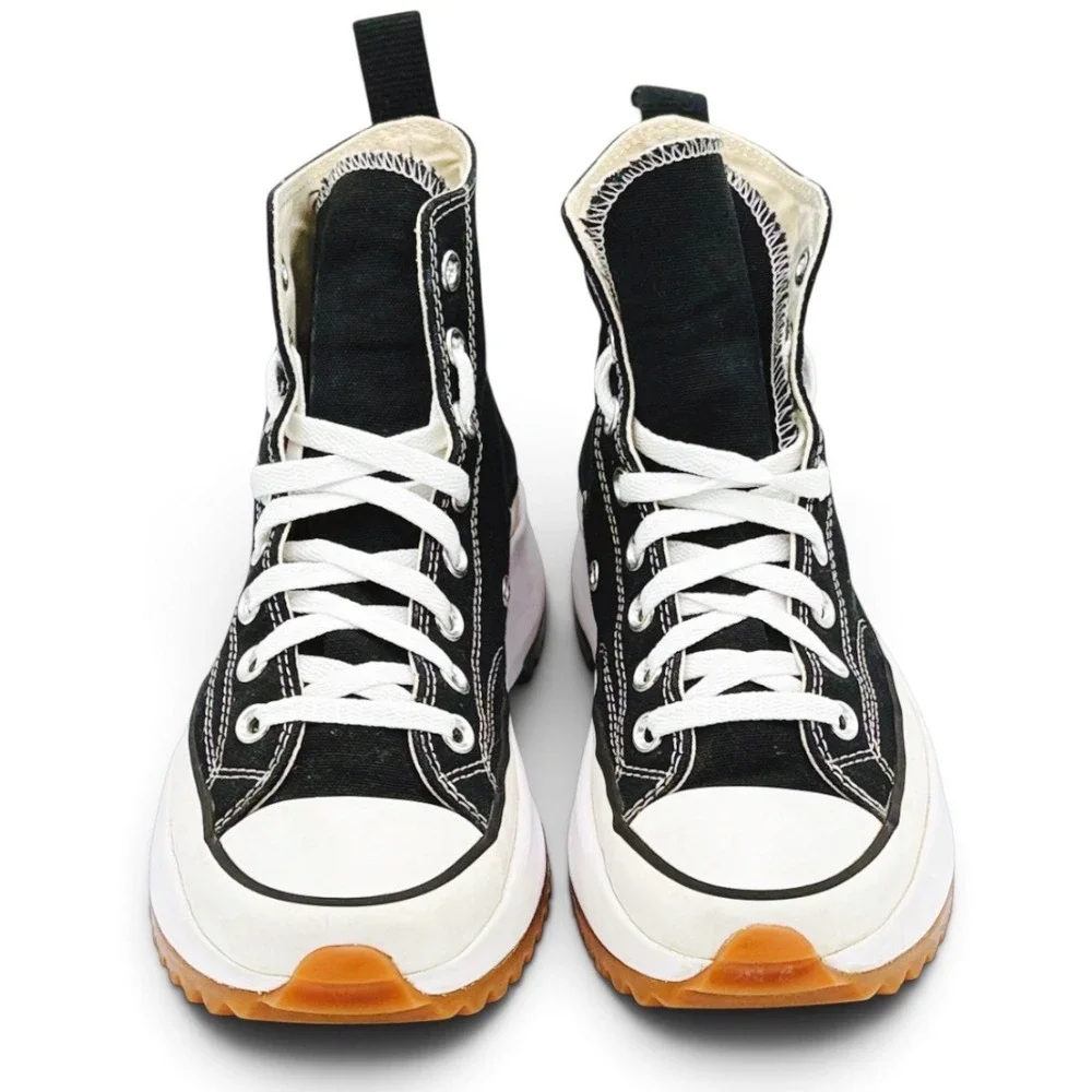 Converse Run Star Hike High Top Platform Shoes US Men 7 Womens 8.5 Black 166800C